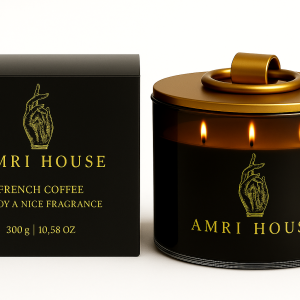 French Coffee Aromatherapy Scented Candle – 3-Wick Vegan Soy Wax Candle for Yoga, Bath & Bedroom –10.58 oz, 50 Hours Clean Burn – Luxury Gift Jar for Women & Home Décor